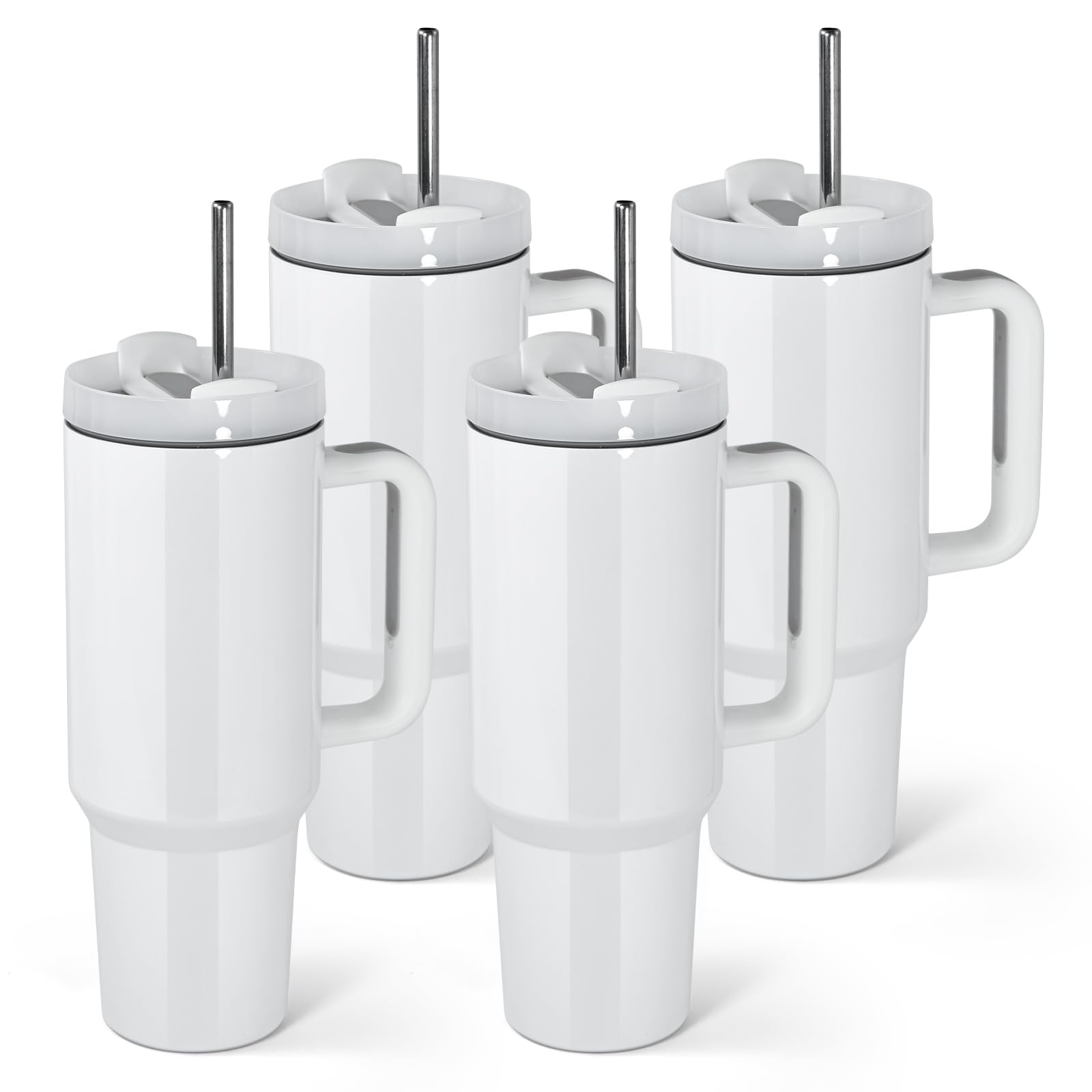 tatsu様 ホワイトS Amazon.com | AGH 4 Pack 40 oz White Sublimation Tumbler with